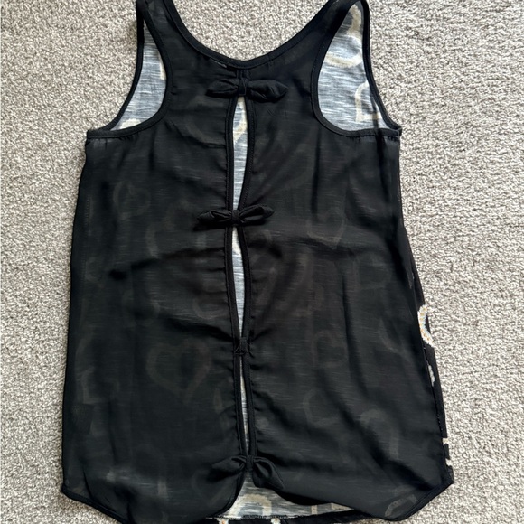 3 for 1 Suzy shier Black with Heart Design, blue tie dye straps top, black&grey - Picture 6 of 14